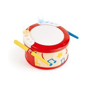 Hape Toy Drum, Play-Along Percussion Instrument With Drumsticks, Lights, Guided Play, Rhythm And Song Settings. 12 Months + Hape Toy Drum, Play-Along Percussion Instrument With Drumsticks, Lights, Guided Play, Rhythm And Song Settings. 12 Months +