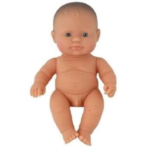 Miniland European boy doll without underwear in bag is soft vinyl, resilient and flexible. 21cm Miniland European boy doll without underwear in bag is soft vinyl, resilient and flexible. 21cm