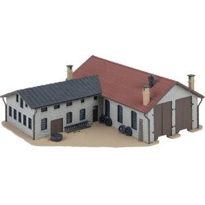 Faller 222106 – Two-Level Locomotive Shed with Workshop – Scale N Faller 222106 – Two-Level Locomotive Shed with Workshop – Scale N