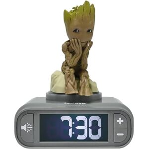 Lexibook , Marvel Guardians of the Galaxy, Groot Nightlight Alarm Clock, Sounds and Melodies, Backlit LCD Screen, Illuminated, Snooze, Grey/Brown, RL800GGLXB Lexibook , Marvel Guardians of the Galaxy, Groot Nightlight Alarm Clock, Sounds and Melodies, Backlit LCD Screen, Illuminated, Snooze, Grey/Brown, RL800GGLXB