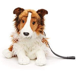 Uni-Toys Long hair collie with lead, sitting face white-brown 27 cm (height) plush dog, collie, pet plush toy, cuddly toy Uni-Toys Long hair collie with lead, sitting face white-brown 27 cm (height) plush dog, collie, pet plush toy, cuddly toy