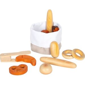 Small Foot 11444 Breadbasket Set Fresh, Made of Wood, with Baked Goods Tongs, Role-Playing Toy, Accessory for Children's Play Kitchens and Play Stores, 12 Pieces Small Foot 11444 Breadbasket Set Fresh, Made of Wood, with Baked Goods Tongs, Role-Playing Toy, Accessory for Children's Play Kitchens and Play Stores, 12 Pieces