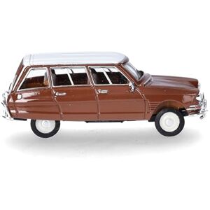 Herpa Citroen AMI 6 Break Model Car, Miniature Scale 1:87, Collectible, Made in Germany, Model Made of Plastic, Colour: Brown/Roof White Herpa Citroen AMI 6 Break Model Car, Miniature Scale 1:87, Collectible, Made in Germany, Model Made of Plastic, Colour: Brown/Roof White