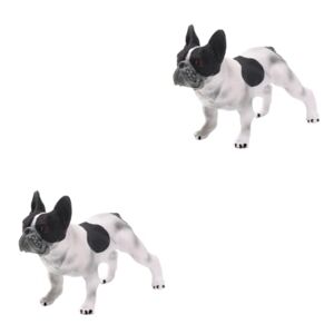 Toyvian 2 Pcs Kid Gifts Model Ornament Model Kids Toy Puppy Toy Tiny Animal Figurines Kids Mini Toys Mini Figurine Dog Figurine Decor Toys for Kids Dog Model Small Animals Solid Child