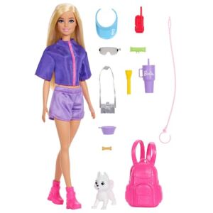 Barbie “Malibu” Outdoor Adventures Fashion Doll Wearing Adventure Outfit, with 10+ Camping-Themed Accessories Including Pet Puppy, JJV59 Barbie “Malibu” Outdoor Adventures Fashion Doll Wearing Adventure Outfit, with 10+ Camping-Themed Accessories Including Pet Puppy, JJV59