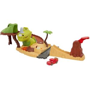Mattel Disney and Pixar’s Cars Toys, Dinosaur Playground Playset with Lightning McQueen Toy Car, Dinosaur and Kid-Activated Action, Cars On The Road, HNL99 Mattel Disney and Pixar’s Cars Toys, Dinosaur Playground Playset with Lightning McQueen Toy Car, Dinosaur and Kid-Activated Action, Cars On The Road, HNL99