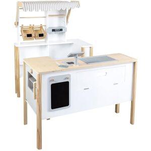 Small Foot Fresh 11436 Wooden Shop and Children's Kitchen with Accessories and Play Kitchen from 3 Years Small Foot Fresh 11436 Wooden Shop and Children's Kitchen with Accessories and Play Kitchen from 3 Years