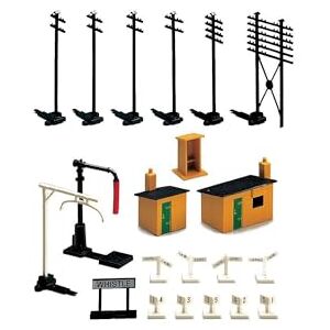 Hornby R574 OO Gauge Trackside Accessories, Model Train Accessories for Adding Scenery, Dioramas, Woodland, Buildings and More to 00 Gauge Model Railway 1:76 Scale Hornby R574 OO Gauge Trackside Accessories, Model Train Accessories for Adding Scenery, Dioramas, Woodland, Buildings and More to 00 Gauge Model Railway 1:76 Scale