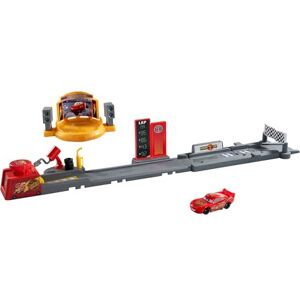 Mattel Disney and Pixar Cars Toy Playset, Piston Cup Jump and Stunt Runway with Lightning McQueen Vehicle, More than 20-inches Long, 2 Ways to Play Mattel Disney and Pixar Cars Toy Playset, Piston Cup Jump and Stunt Runway with Lightning McQueen Vehicle, More than 20-inches Long, 2 Ways to Play