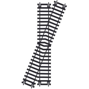 Hornby R615 00 Gauge Diamond Crossing-Right Hand, 168 millimeters, Red Hornby R615 00 Gauge Diamond Crossing-Right Hand, 168 millimeters, Red