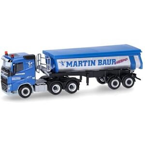 Herpa Truck Model Volvo FH FD Thermomulden Saddle Truck Martin Baur (Baden-Württemberg/Ertingen Binzwangen), Miniature Scale 1:87, Collectable, Made in Germany, Plastic Herpa Truck Model Volvo FH FD Thermomulden Saddle Truck Martin Baur (Baden-Württemberg/Ertingen Binzwangen), Miniature Scale 1:87, Collectable, Made in Germany, Plastic