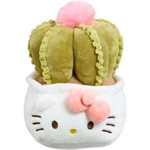 Hello Kitty Plants Plush, 20cm Pink Ribbon Cactus Soft Toy, Cute in Green Cactus Outfit with Pink Bow, Official Licensed Plush Collectable, Suitable for Ages 4+ Hello Kitty Plants Plush, 20cm Pink Ribbon Cactus Soft Toy, Cute in Green Cactus Outfit with Pink Bow, Official Licensed Plush Collectable, Suitable for Ages 4+