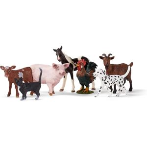 SCHLEICH Farm World 7 PC Farm Animal Playset with Dog, Cat, Pig, Goat, Rooster, Baby Horse and Cow Toys Realstic Barnyard Figurines Fun Educational Figures for Kids and Toddlers Ages 3+ SCHLEICH Farm World 7 PC Farm Animal Playset with Dog, Cat, Pig, Goat, Rooster, Baby Horse and Cow Toys Realstic Barnyard Figurines Fun Educational Figures for Kids and Toddlers Ages 3+