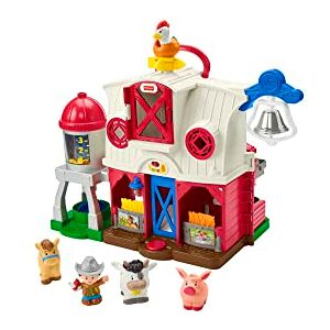 Fisher-Price Little People Caring for Animals Farm Italian; Spanish and English Edition, interactive playset with Smart Stages learning for toddlers and kids. Ages 1-5 years. HPF43 Fisher-Price Little People Caring for Animals Farm Italian; Spanish and English Edition, interactive playset with Smart Stages learning for toddlers and kids. Ages 1-5 years. HPF43