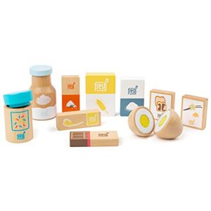 Small Foot 11442 Baking Ingredients Fresh Made of Wood, Play Set as Accessory for Children's Play Kitchens and Play Stores Small Foot 11442 Baking Ingredients Fresh Made of Wood, Play Set as Accessory for Children's Play Kitchens and Play Stores