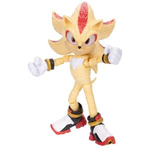 Sonic The Hedgehog Sonic 3 Movie Super Shadow Action Figure by Jakks Pacific, Stands 5” / 13 cm Tall, Highly Articulated for Boys/Girls, Officially Licensed 3 Movie, Suggested for Ages 3+ Sonic The Hedgehog Sonic 3 Movie Super Shadow Action Figure by Jakks Pacific, Stands 5” / 13 cm Tall, Highly Articulated for Boys/Girls, Officially Licensed 3 Movie, Suggested for Ages 3+