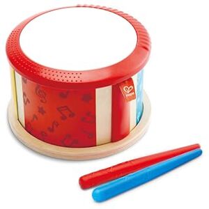 Hape Double-Sided Drum Wooden Double-Sided Musical Drum Instrument for Toddlers Hape Double-Sided Drum Wooden Double-Sided Musical Drum Instrument for Toddlers