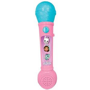 Lexibook , Gabby's Dollhouse, Lighting Microphone for children, musical toy, built-in speaker, light effects, demo melodies included, Pink/blue, MIC80GDH Lexibook , Gabby's Dollhouse, Lighting Microphone for children, musical toy, built-in speaker, light effects, demo melodies included, Pink/blue, MIC80GDH