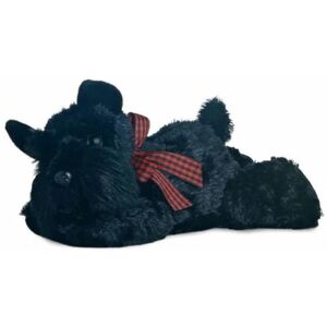 AURORA 60324 Lying Scotty Dog Soft Toy, 15 Centimeter, Black AURORA 60324 Lying Scotty Dog Soft Toy, 15 Centimeter, Black