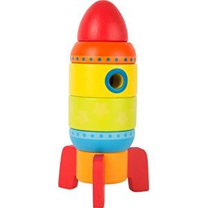 Small Foot 10588 Stacking Toys in The Shape of a Rocket Made Wood, Five Plug-in Parts in Promote The fine Motor Skills Small Foot 10588 Stacking Toys in The Shape of a Rocket Made Wood, Five Plug-in Parts in Promote The fine Motor Skills