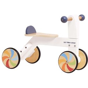 Le Toy Van Wooden Ride-On Trike – FSC® 100% Certified Sustainable Wood – White & Dark Blue Finish with Colorful Windmill Wheels – Balance & Coordination Toy for Toddlers Le Toy Van Wooden Ride-On Trike – FSC® 100% Certified Sustainable Wood – White & Dark Blue Finish with Colorful Windmill Wheels – Balance & Coordination Toy for Toddlers