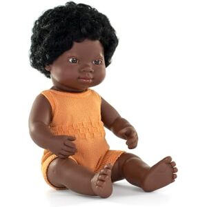 Miniland African doll, 38cm, handmade, scented. Inclusive dolls. Diversity. Colourful Edition. Miniland African doll, 38cm, handmade, scented. Inclusive dolls. Diversity. Colourful Edition.