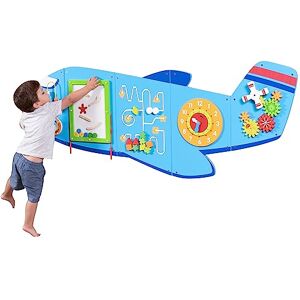 Wow Toys Airplane Activity Wall Panels Ages 18m+ Montessori Sensory Wall Toy 6 Activities Busy Board Toddler Room Décor Wow Toys Airplane Activity Wall Panels Ages 18m+ Montessori Sensory Wall Toy 6 Activities Busy Board Toddler Room Décor