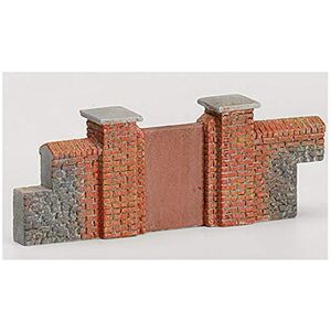 Hornby R8979 Skaledale 00 Gauge Brick Walling Gates & Piers, Red Hornby R8979 Skaledale 00 Gauge Brick Walling Gates & Piers, Red