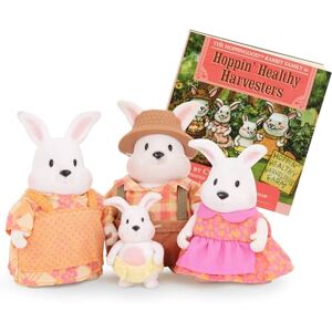 Li'l Woodzeez – Hoppingoods Rabbit Family – Set of 4 Collectible Posable Bunny Figures with Storybook – Pretend Play Doll Figures for Imaginative Play – 3+ Years Li'l Woodzeez – Hoppingoods Rabbit Family – Set of 4 Collectible Posable Bunny Figures with Storybook – Pretend Play Doll Figures for Imaginative Play – 3+ Years