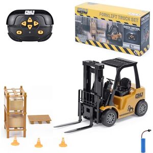 CMJ RC Cars Remote Control Forklift Truck – FLT 2.4 GHz Realistic Construction Vehicle with High Shelf, Pallets, Boxes & Pylons – Rechargeable Warehouse Toy for Kids & Model Enthusiasts 1:16 CMJ RC Cars Remote Control Forklift Truck – FLT 2.4 GHz Realistic Construction Vehicle with High Shelf, Pallets, Boxes & Pylons – Rechargeable Warehouse Toy for Kids & Model Enthusiasts 1:16