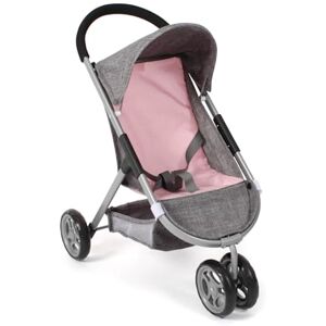 Bayer Chic 2000 Speedy Doll Buggy Melange Grey/Pink Suitable for Dolls up to 46 cm Pusher Height 58 cm Bayer Chic 2000 Speedy Doll Buggy Melange Grey/Pink Suitable for Dolls up to 46 cm Pusher Height 58 cm