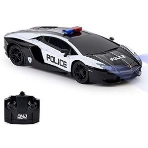 CMJ RC Cars Lamborghini Aventador LP700-4 Police Car Officially Licensed Remote Control Car 1:24 Scale Working Lights 2.4Ghz CMJ RC Cars Lamborghini Aventador LP700-4 Police Car Officially Licensed Remote Control Car 1:24 Scale Working Lights 2.4Ghz