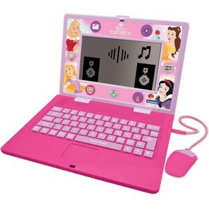 Lexibook , Disney Princess, Bilingual and Educational Laptop SPANISH/ENGLISH, Toy for Children, 170 Activities to Learn, Play Games and Music, Large Screen, Pink, JC599DPi2 Lexibook , Disney Princess, Bilingual and Educational Laptop SPANISH/ENGLISH, Toy for Children, 170 Activities to Learn, Play Games and Music, Large Screen, Pink, JC599DPi2