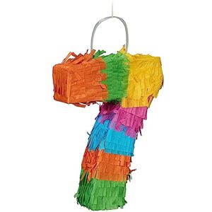 Relaxdays Piñata, Mini, Number 7, Seven, Birthday, Party, Game, Celebration, Kids, Fun, Activity, Fill, Sweet, Colourful, Cardboard, 21 x 16 x 4.5 cm Relaxdays Piñata, Mini, Number 7, Seven, Birthday, Party, Game, Celebration, Kids, Fun, Activity, Fill, Sweet, Colourful, Cardboard, 21 x 16 x 4.5 cm
