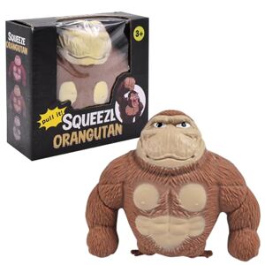 Miotlsy Stretchy Monkey Toys - Monkey Stress Toys for Kids and Adults, Decompress Stress Reliever Sensory King Kong Toys Figure, Stress Relief Gorilla Toys Birthday Gift for Children and Adults (Brown)