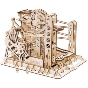 ROBOTIME Marble Roller Coaster Clockwork Mechanical 3D Puzzle Game Woodcraft Construction Kit Adult Craft Set Puzzle Present (Lift Coaster) ROBOTIME Marble Roller Coaster Clockwork Mechanical 3D Puzzle Game Woodcraft Construction Kit Adult Craft Set Puzzle Present (Lift Coaster)