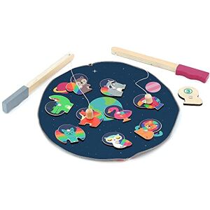 Vilac Wooden Magnetic Montessori Toy, Fold Away Mini Game for Kids, Illustrated By Andy Westface, 2 Years+, Fishing Travel Game (Space Theme) Vilac Wooden Magnetic Montessori Toy, Fold Away Mini Game for Kids, Illustrated By Andy Westface, 2 Years+, Fishing Travel Game (Space Theme)