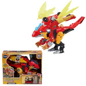 VTech Switch & Go Combo Mega Dragon 2-in-1 Toy T-Rex & Racing Car, Transforms into Mega Dragons, Interactive with Light, Sound & Over 60 Phrases, from 3 Years VTech Switch & Go Combo Mega Dragon 2-in-1 Toy T-Rex & Racing Car, Transforms into Mega Dragons, Interactive with Light, Sound & Over 60 Phrases, from 3 Years