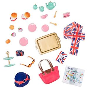 Lori Dolls – Tea Party Set for 6-inch Mini Dolls – Play Food & Travel Accessories – Desserts, Map, Camera – Smitten in Britain – Play Set for Kids – 3 Years + Lori Dolls – Tea Party Set for 6-inch Mini Dolls – Play Food & Travel Accessories – Desserts, Map, Camera – Smitten in Britain – Play Set for Kids – 3 Years +