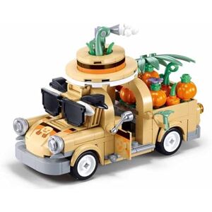 Sluban Girls Dream Theme Park Pumpkin Truck Building Set, 292 Pieces, Ages 7-13, M38-B1175, Tan and Orange Sluban Girls Dream Theme Park Pumpkin Truck Building Set, 292 Pieces, Ages 7-13, M38-B1175, Tan and Orange