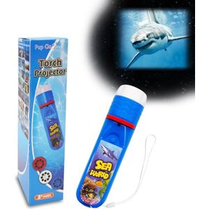 Pup Go Sea Life Animals Torch Projector with 3 Discs 24 Images, Shark Toy for Boys, Sea Creatures Toys for Children Age 3 4 5 6 7 Year Old, Shark Gifts Games for Kids(SeaWorld)