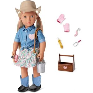 Our Generation – Posable 18-inch Cowgirl Doll – Lifelike Hazel Eyes & Long Blonde Hair – Western-Inspired Outfit & Horse Care Accessories – Pretend Play – Lainey Our Generation – Posable 18-inch Cowgirl Doll – Lifelike Hazel Eyes & Long Blonde Hair – Western-Inspired Outfit & Horse Care Accessories – Pretend Play – Lainey