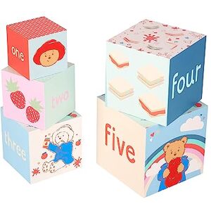 ORANGE TREE Toys Paddington Bear Stacking Cubes, Wooden Toys for 1 Year Olds, Toddler Montesorri Stacking Toys, Nesting Boxes Balancing Building Blocks, Counting with Numbers 1-5, Paddington Gift ORANGE TREE Toys Paddington Bear Stacking Cubes, Wooden Toys for 1 Year Olds, Toddler Montesorri Stacking Toys, Nesting Boxes Balancing Building Blocks, Counting with Numbers 1-5, Paddington Gift