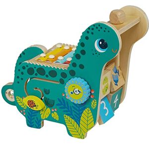 Manhattan Toy Wooden Dinosaur Toddler and Preschool Musical Instrument and Activity Toy with Xylophone, Sawtooth Ridges and Solo Mallet Manhattan Toy Wooden Dinosaur Toddler and Preschool Musical Instrument and Activity Toy with Xylophone, Sawtooth Ridges and Solo Mallet