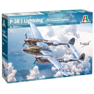 Italeri 2834 1:48 P-38J E.T.O. Model Building Kit, Standing Model Building, Crafts, Hobby, Gluing, Plastic Kit, Detailed Italeri 2834 1:48 P-38J E.T.O. Model Building Kit, Standing Model Building, Crafts, Hobby, Gluing, Plastic Kit, Detailed