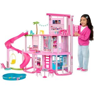Barbie Dreamhouse, 3-Storey House with 10 Play Areas Including Pool, Slide, Elevator, 75 Doll Accessories, Toy Puppy, Adult Assembly Required, Toys for Ages 3 and Up, One Toy House, HMX10 Barbie Dreamhouse, 3-Storey House with 10 Play Areas Including Pool, Slide, Elevator, 75 Doll Accessories, Toy Puppy, Adult Assembly Required, Toys for Ages 3 and Up, One Toy House, HMX10