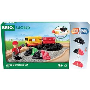 Brio World Cargo Gemstone Starter Set Travel Toy Train Set for Kids Age 3 Years Up Wooden Toddler Toys & Games Brio World Cargo Gemstone Starter Set Travel Toy Train Set for Kids Age 3 Years Up Wooden Toddler Toys & Games