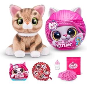 Pets Alive Smitten Kittens Ginger, Surprise Kitten Plush, Ultra Soft Plushies, Interactive Toy Pets, Electronic Pet Kitten, Ages 3+ (Ginger) Pets Alive Smitten Kittens Ginger, Surprise Kitten Plush, Ultra Soft Plushies, Interactive Toy Pets, Electronic Pet Kitten, Ages 3+ (Ginger)