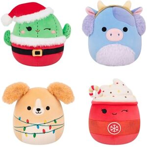 Squishmallows Original Christmas Holiday 4-Pack – Official Plush Amazon Exclusive Collectable Cute Plush Toy, Cuddly Toys for Children, Soft Toys, Cute Christmas Teddies Squishmallows Original Christmas Holiday 4-Pack – Official Plush Amazon Exclusive Collectable Cute Plush Toy, Cuddly Toys for Children, Soft Toys, Cute Christmas Teddies