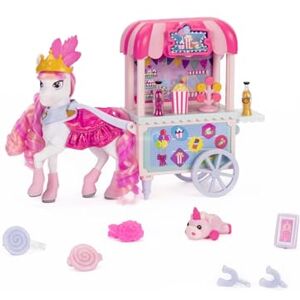 Jakks Pacific Wild Manes Horse Toys for Girls, Candi Toy Horse with Articulated Front Limbs, Sweet Shop Cart, Includes Popcorn & Carnival Accessories, Great Gift for Girls, Suggested for Ages 3+ Jakks Pacific Wild Manes Horse Toys for Girls, Candi Toy Horse with Articulated Front Limbs, Sweet Shop Cart, Includes Popcorn & Carnival Accessories, Great Gift for Girls, Suggested for Ages 3+